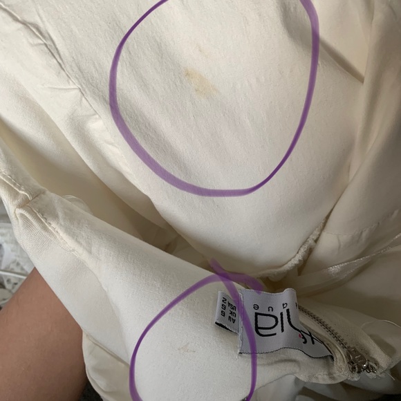 White Ruffled Mini Dress - Picture 6 of 6